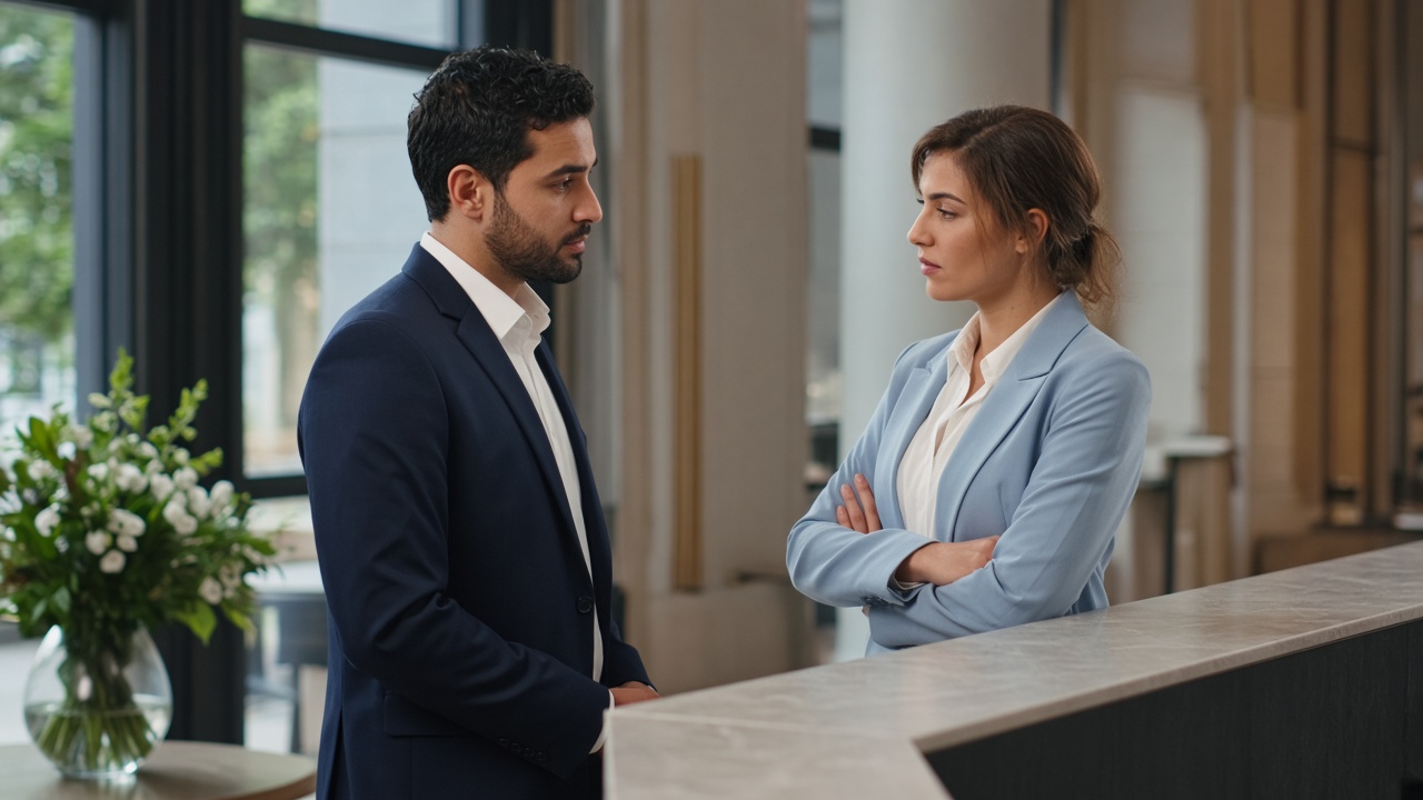 Front-desk coaching conversation